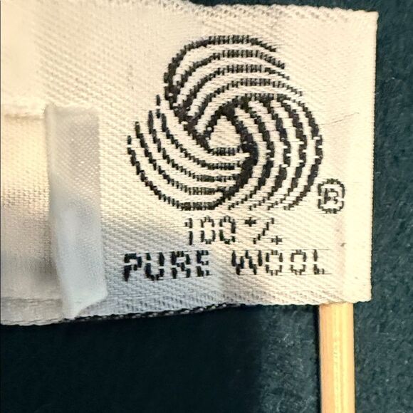 Elegant Dark Green Women's Coat sz 8 double breasted - Picture 5 of 10